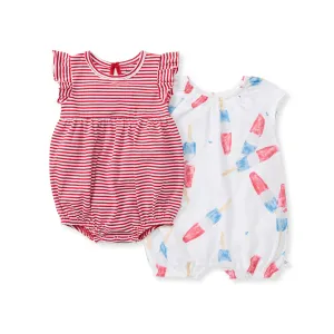 2 Pack Rocket Pop Romper - Cloud