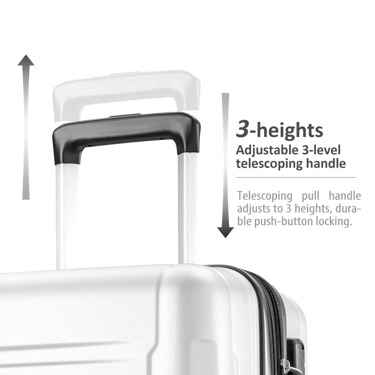 2pcs Durable Luggage Sets with Spinner Wheels and TSA Lock,20inch 28inch