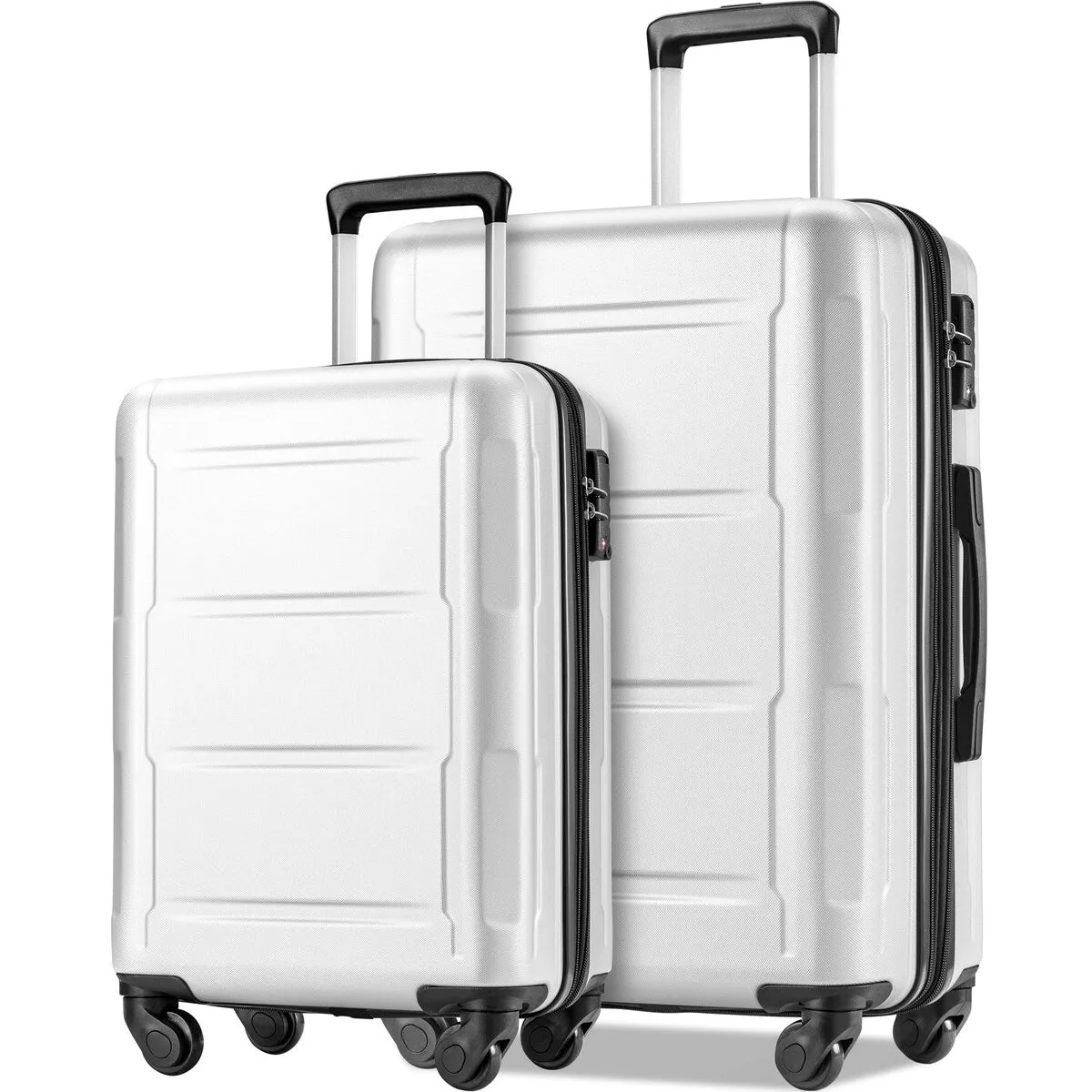 2pcs Durable Luggage Sets with Spinner Wheels and TSA Lock,20inch 28inch