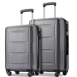 2pcs Durable Luggage Sets with Spinner Wheels and TSA Lock,20inch 28inch