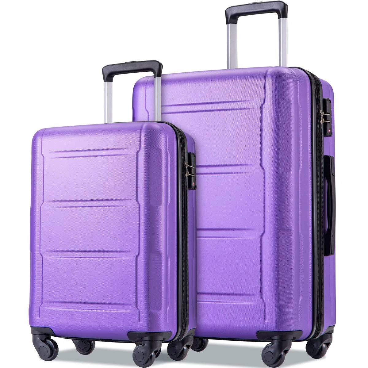 2pcs Durable Luggage Sets with Spinner Wheels and TSA Lock,20inch 28inch