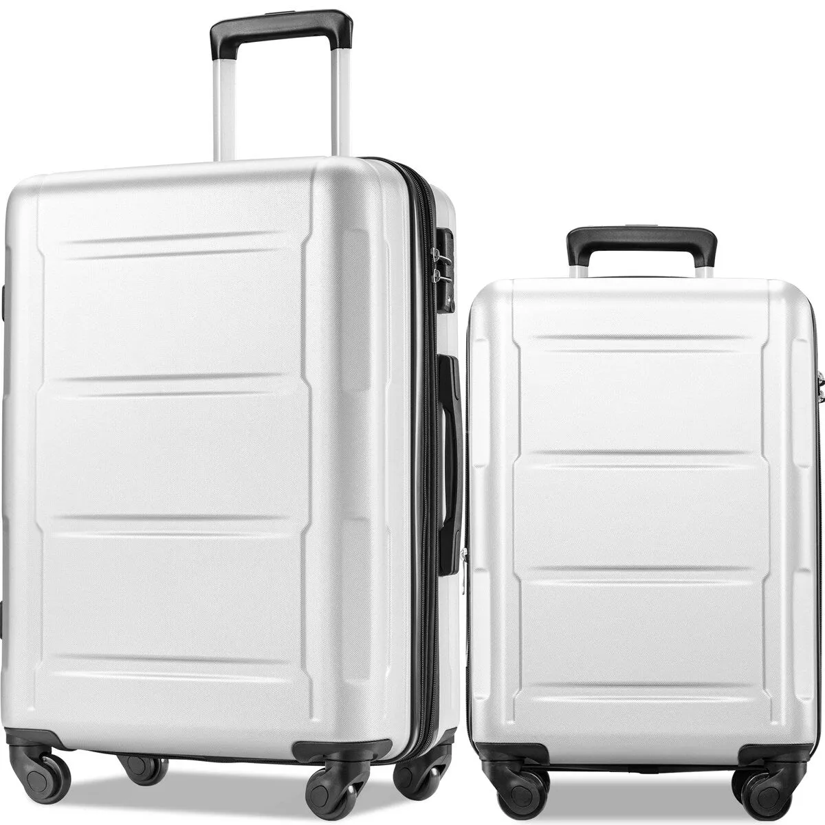 2pcs Durable Luggage Sets with Spinner Wheels and TSA Lock,20inch 28inch