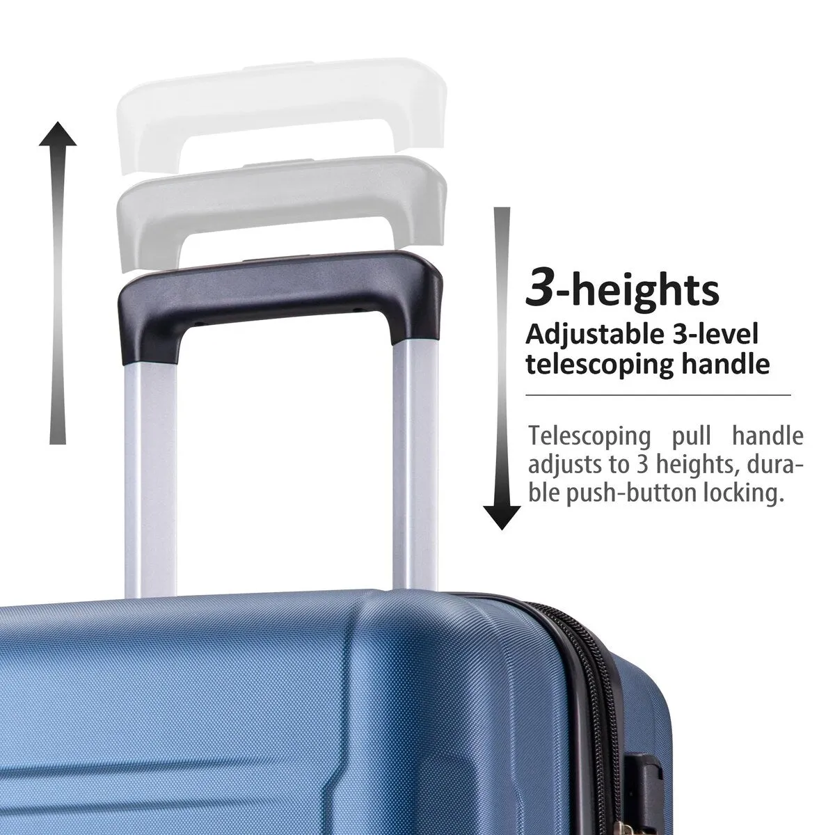 2pcs Durable Luggage Sets with Spinner Wheels and TSA Lock,20inch 28inch