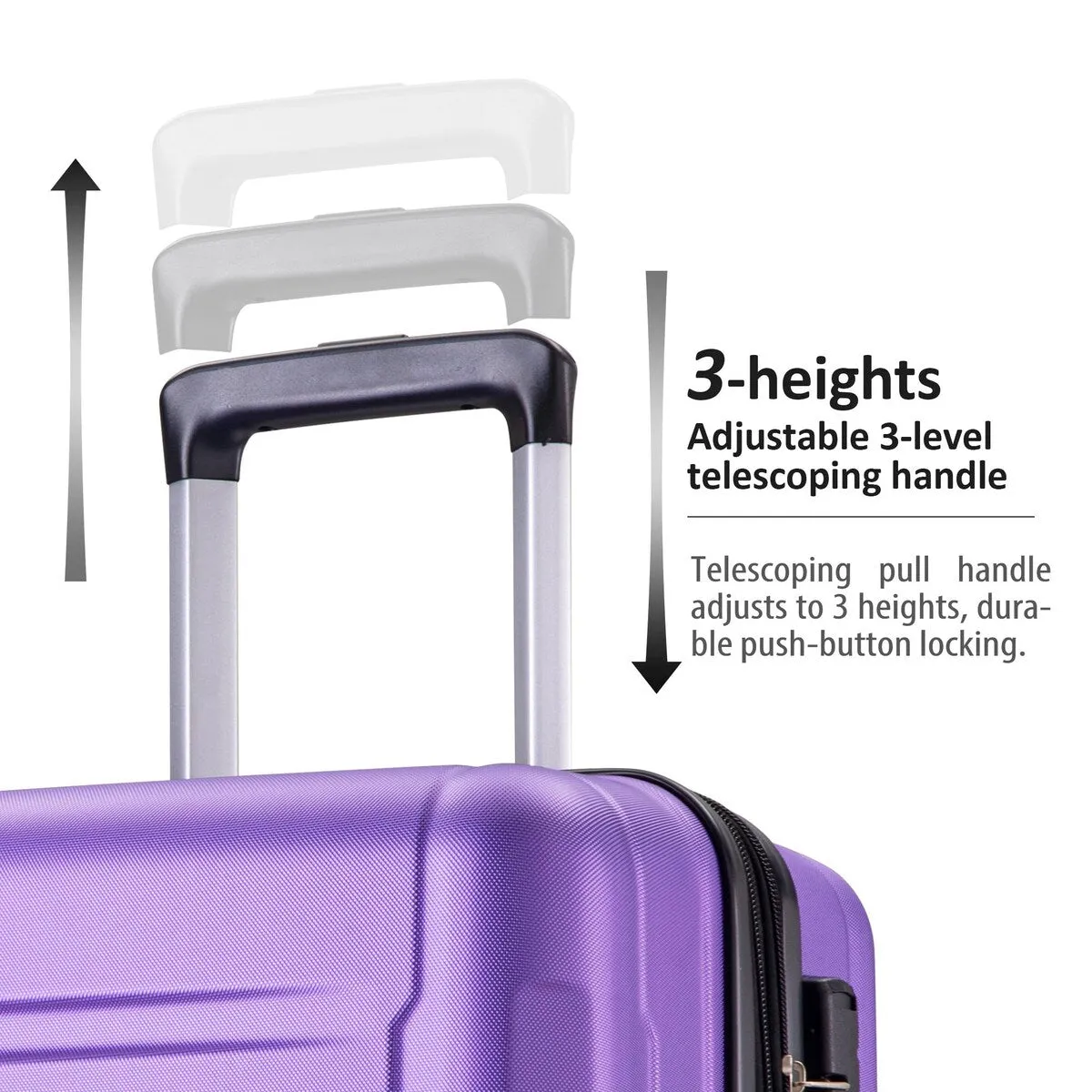 2pcs Durable Luggage Sets with Spinner Wheels and TSA Lock,20inch 28inch