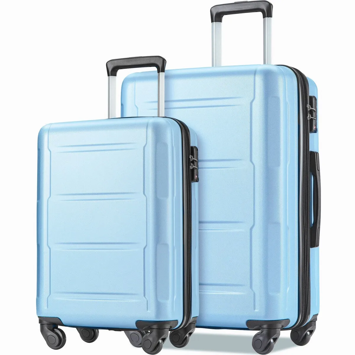 2pcs Durable Luggage Sets with Spinner Wheels and TSA Lock,20inch 28inch
