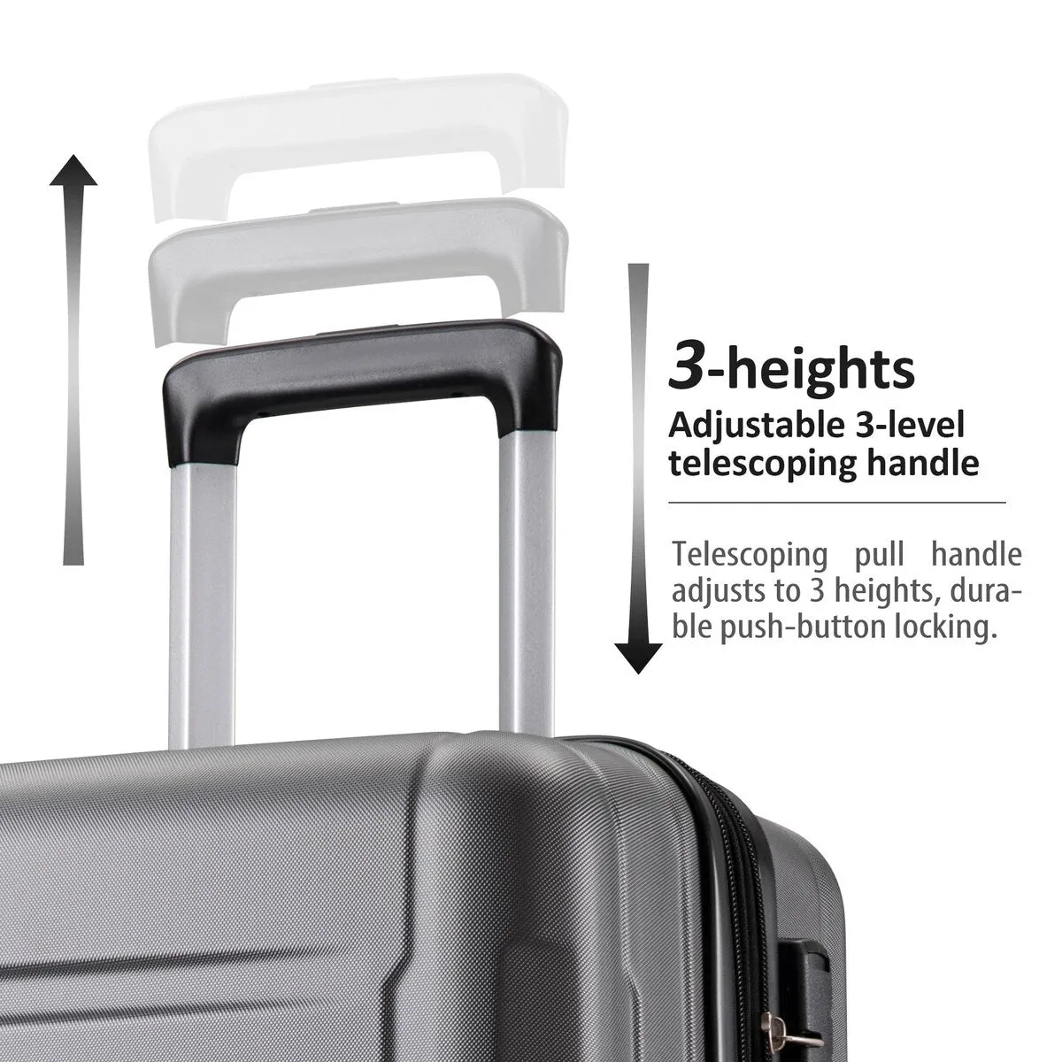 2pcs Durable Luggage Sets with Spinner Wheels and TSA Lock,20inch 28inch