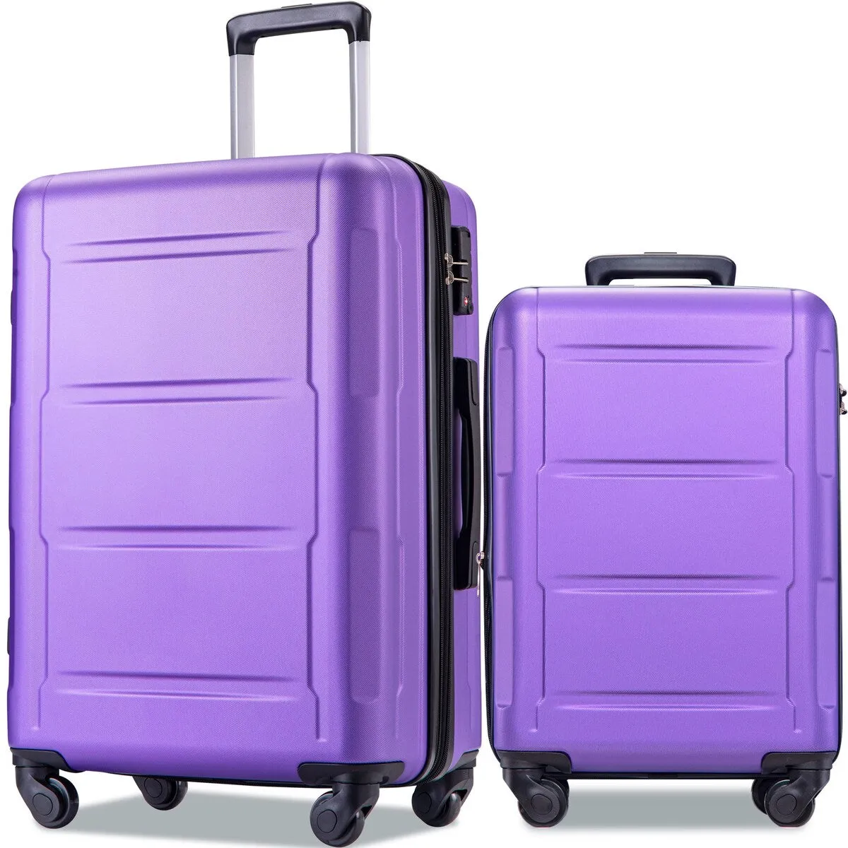 2pcs Durable Luggage Sets with Spinner Wheels and TSA Lock,20inch 28inch