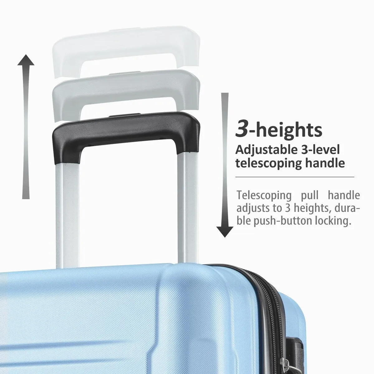 2pcs Durable Luggage Sets with Spinner Wheels and TSA Lock,20inch 28inch