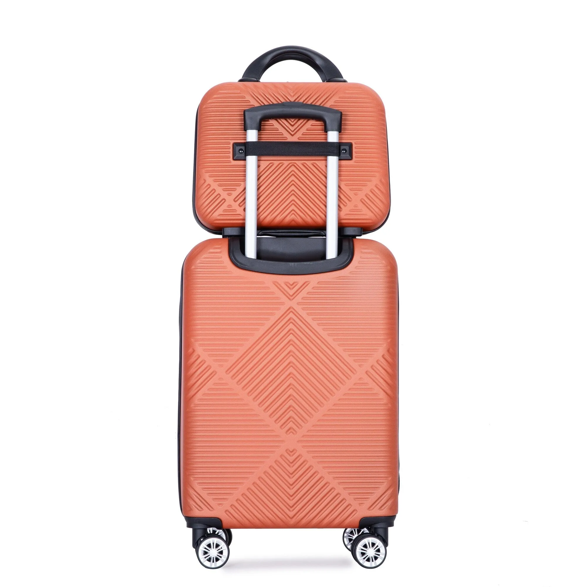 2Piece Luggage Sets ABS Lightweight Suitcase , Spinner Wheels, (20/14)