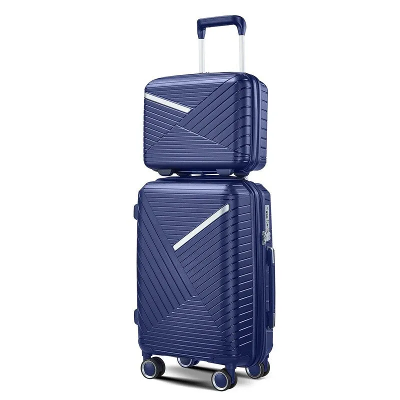 4-Piece(14/20/24/28) PP Lightweight & Durable Expandable Suitcase Luggage Sets with TSA Lock