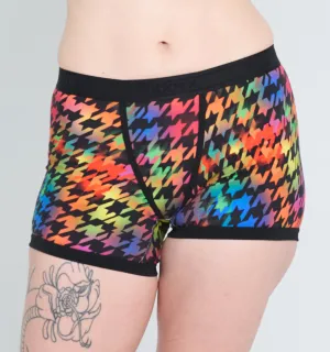 4.5" Trunks - Rainbow Houndstooth