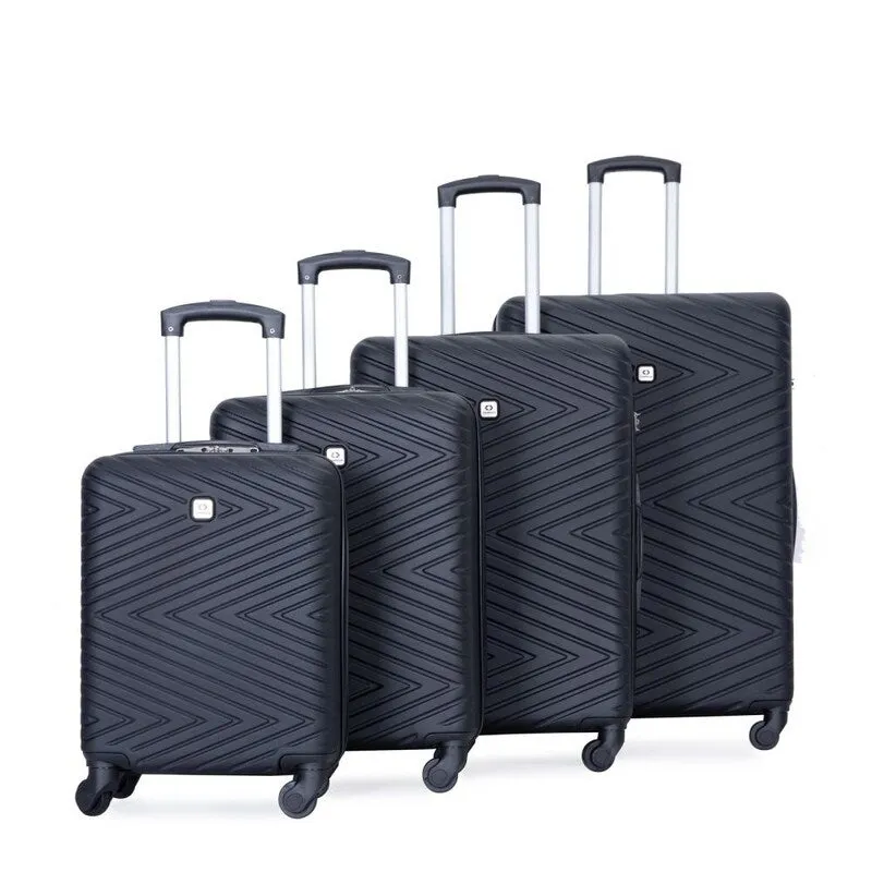 4PCS ABS Lightweight Suitcase Luggage Set with Rotating Wheels,24" and 28" with TSA Lock