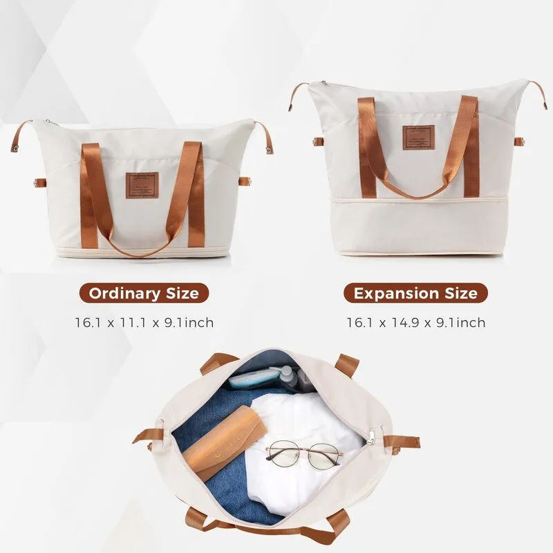 4Pcs Expandable ABS Durable Suitcase Luggage Sets with 360°Spinner Wheels and Travel Bag