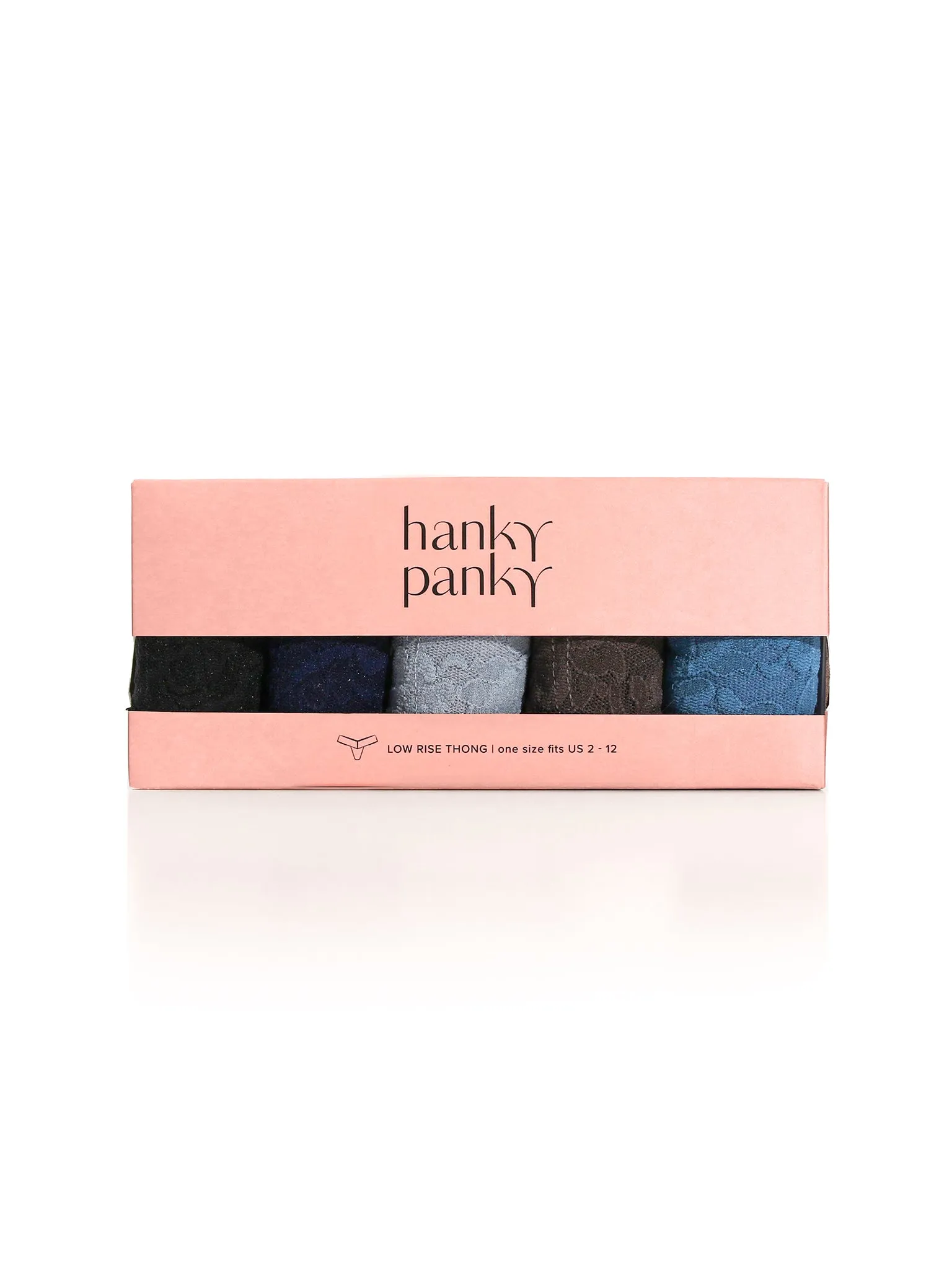5 Pack Low Rise Thongs Dark Neutrals