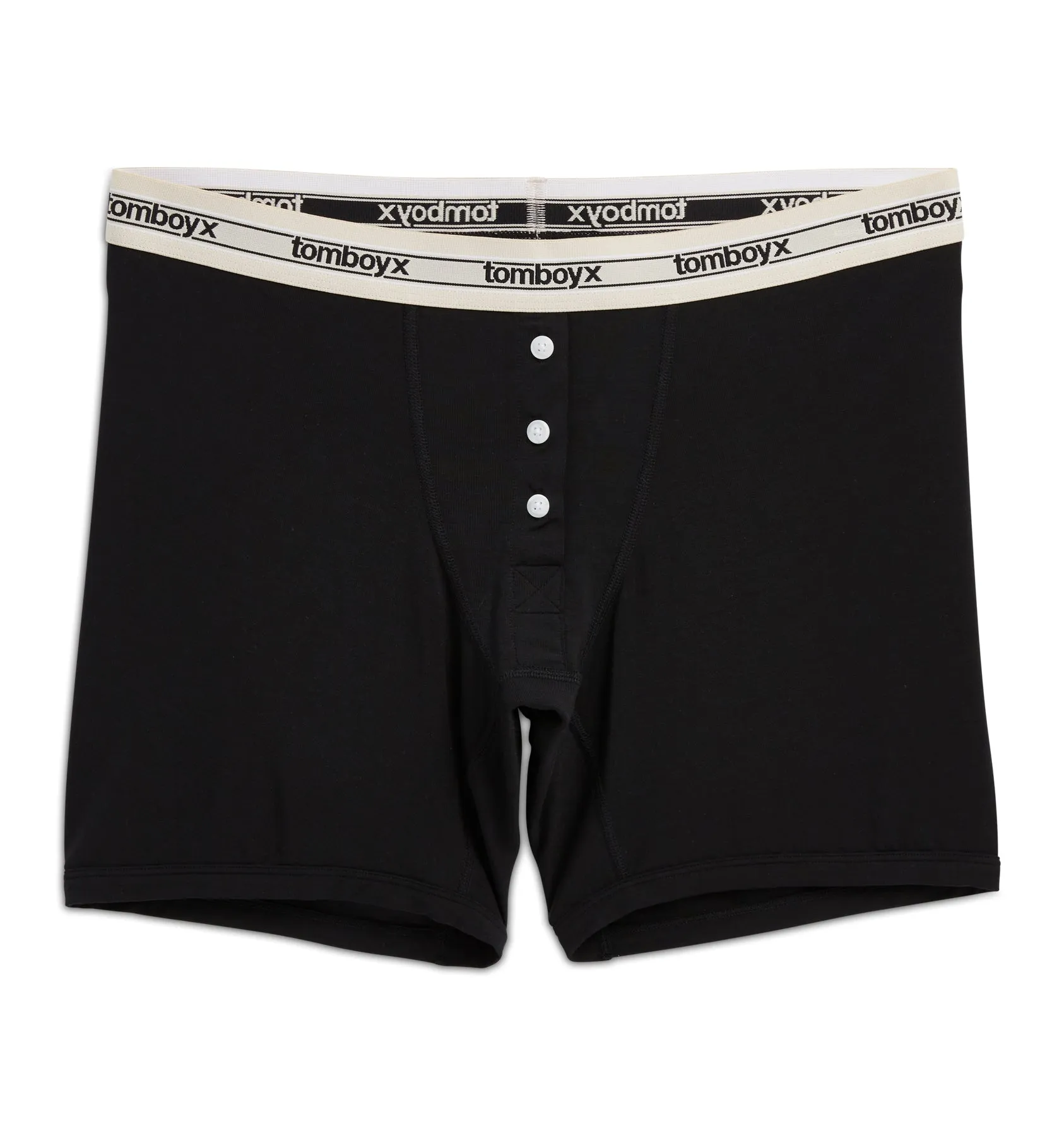 6" Fly Boxer Briefs - TENCEL™  Modal Retro Black