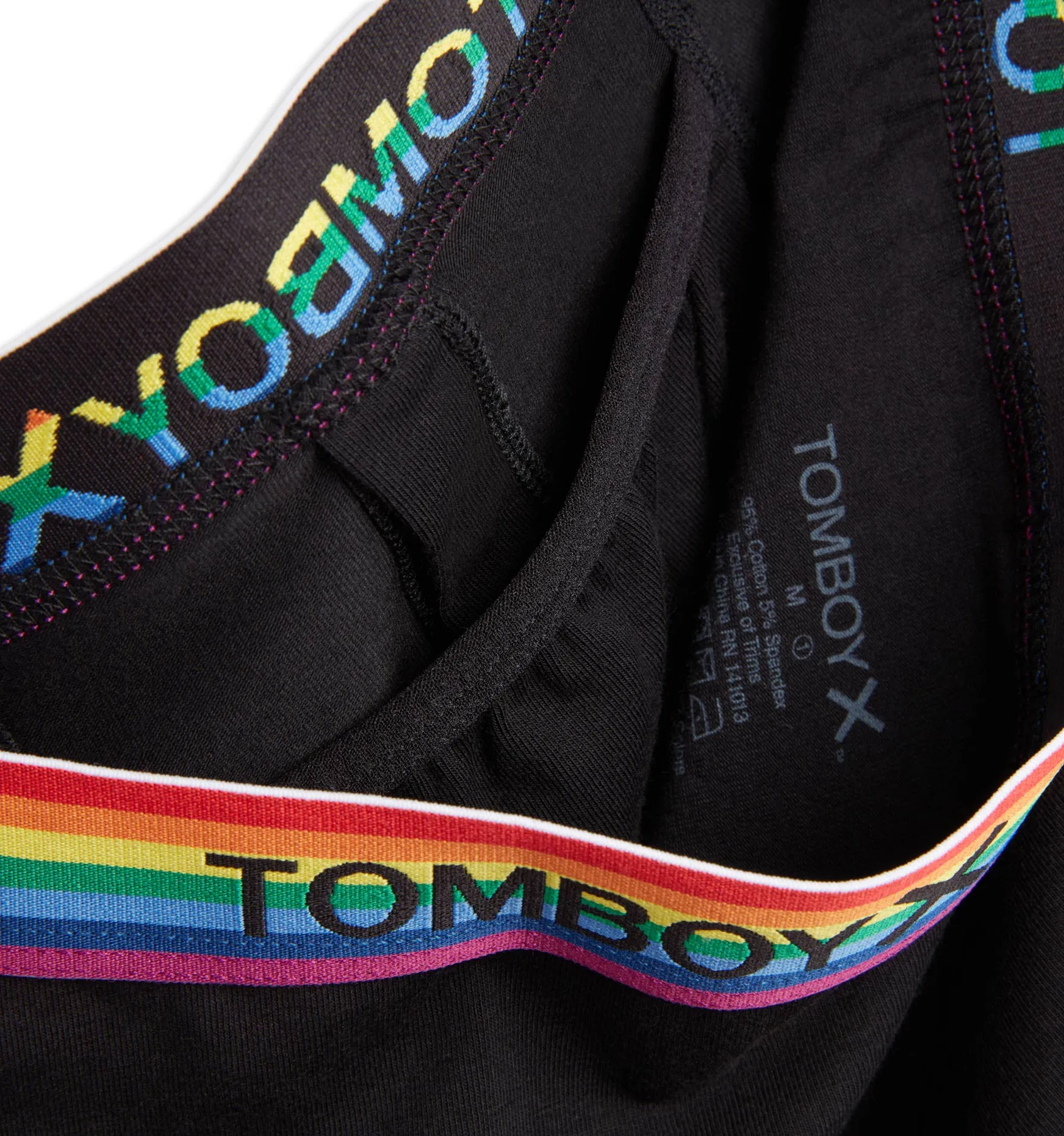 6" Fly Packing Boxer - Black Rainbow