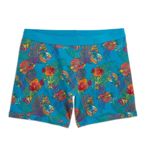 6" No Fly Boxer Briefs - Rainbow Fish