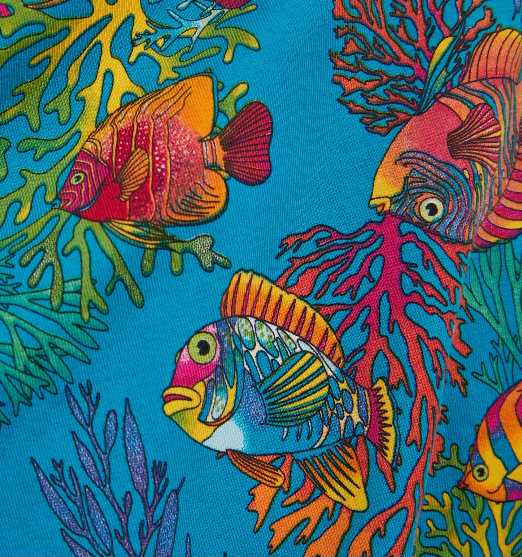 6" No Fly Boxer Briefs - Rainbow Fish