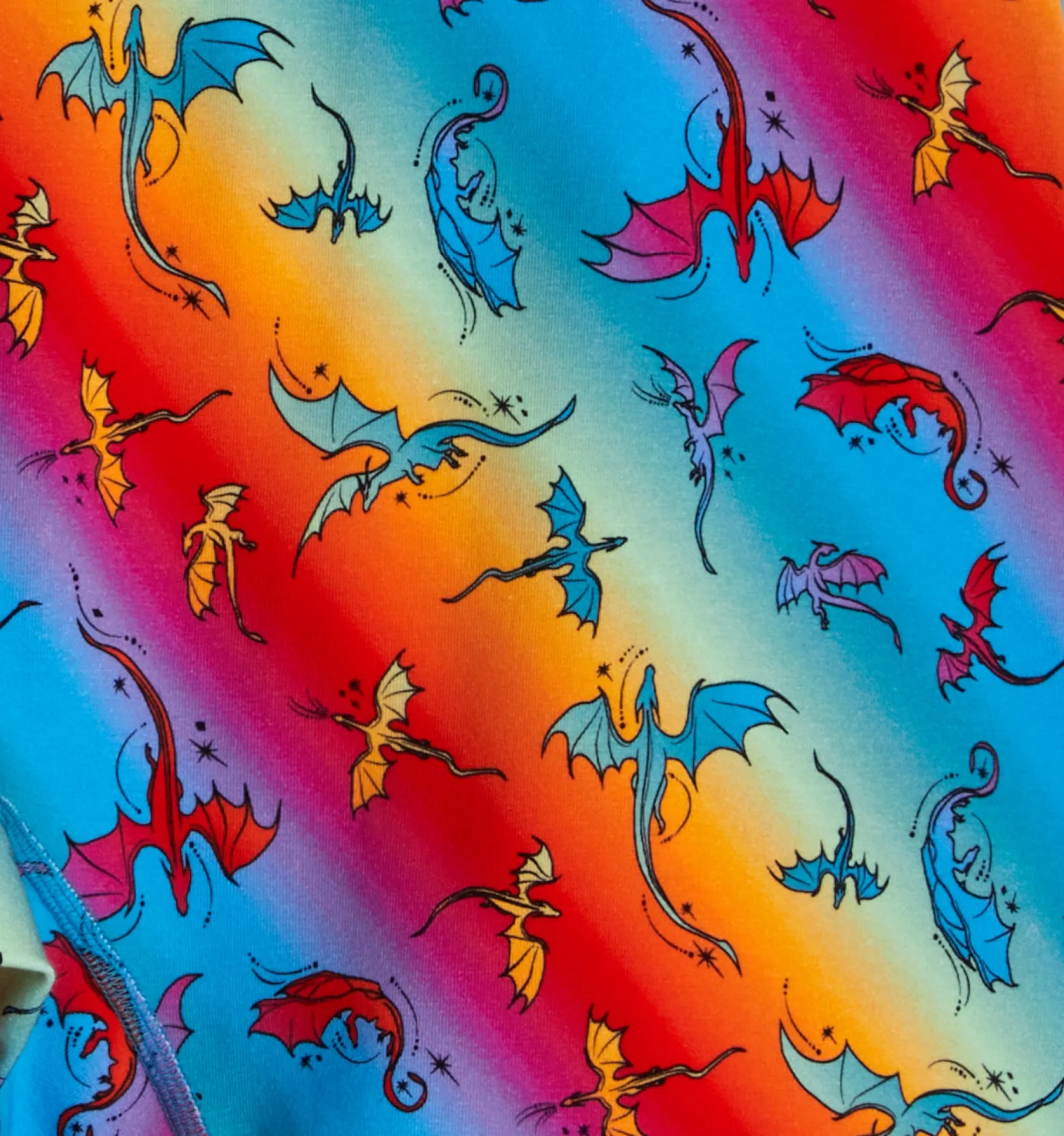 9" Boxer Briefs - Pride Rainbow Dragon