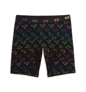 9" Boxer Briefs - Rainbow DinoByte