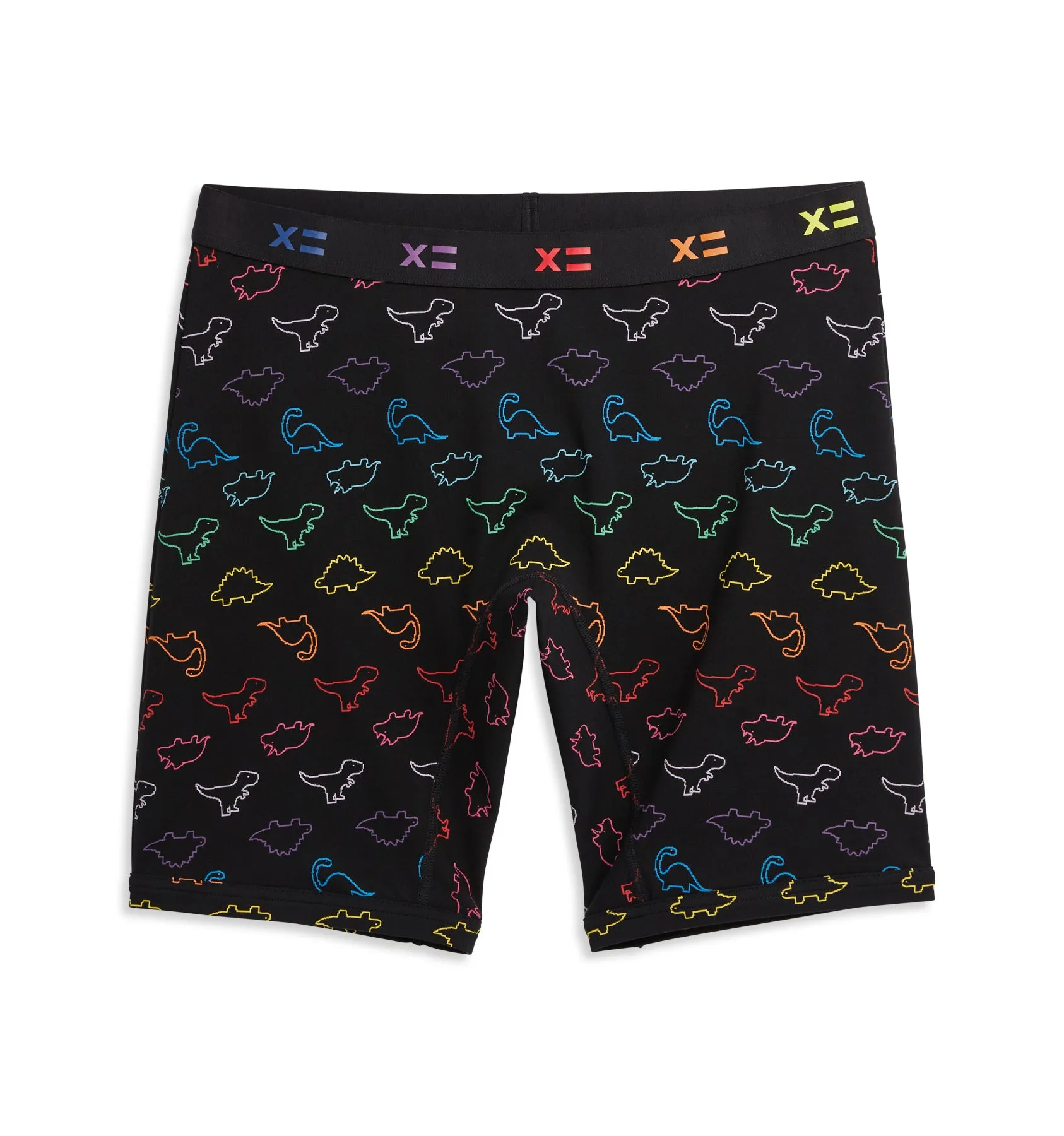 9" Boxer Briefs - Rainbow DinoByte