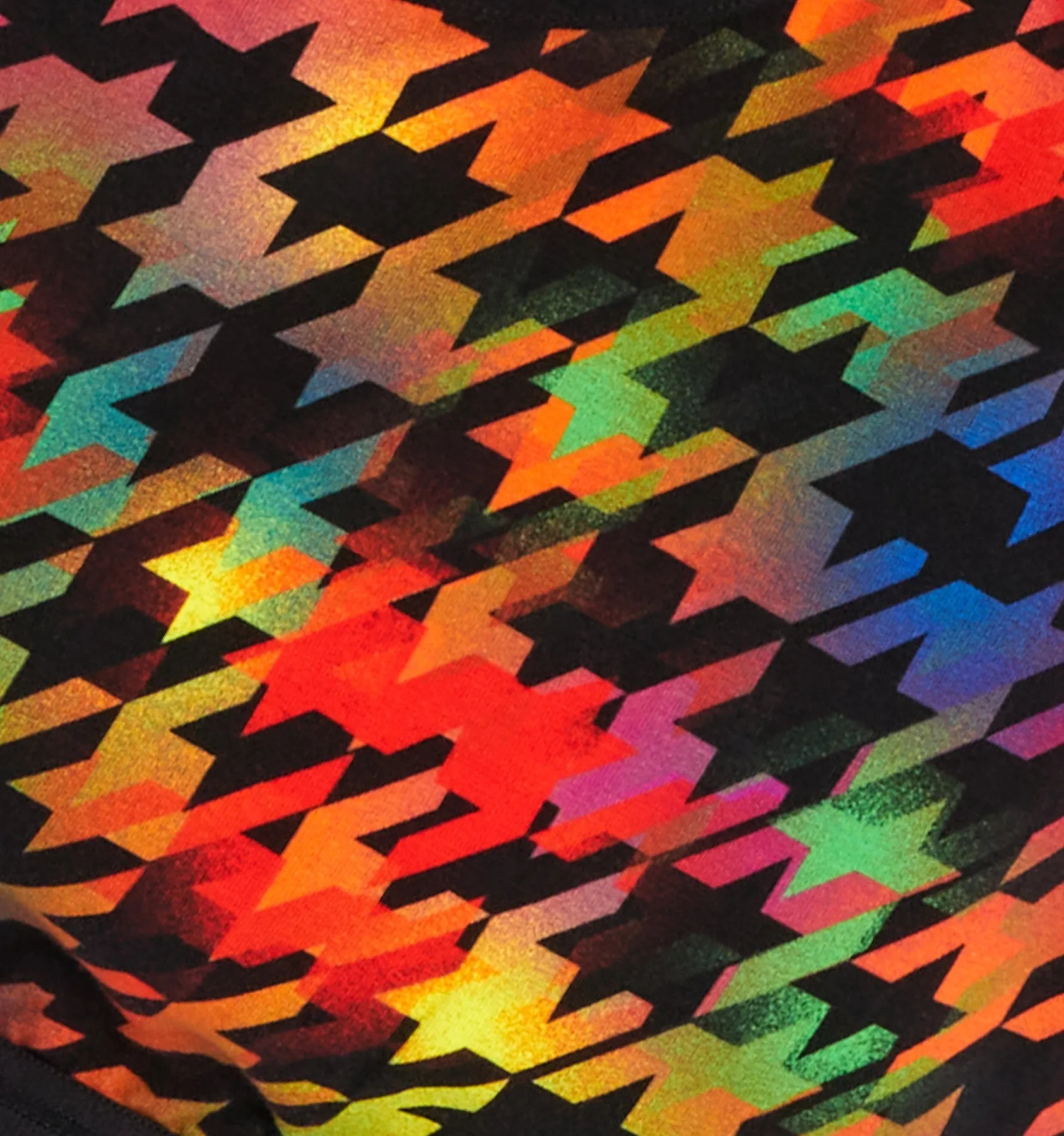 9" Boxer Briefs - Rainbow Houndstooth