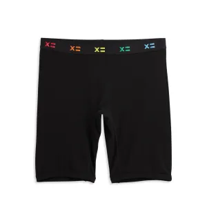 9" Boxer Briefs - TENCEL™ Modal Black X= Rainbow