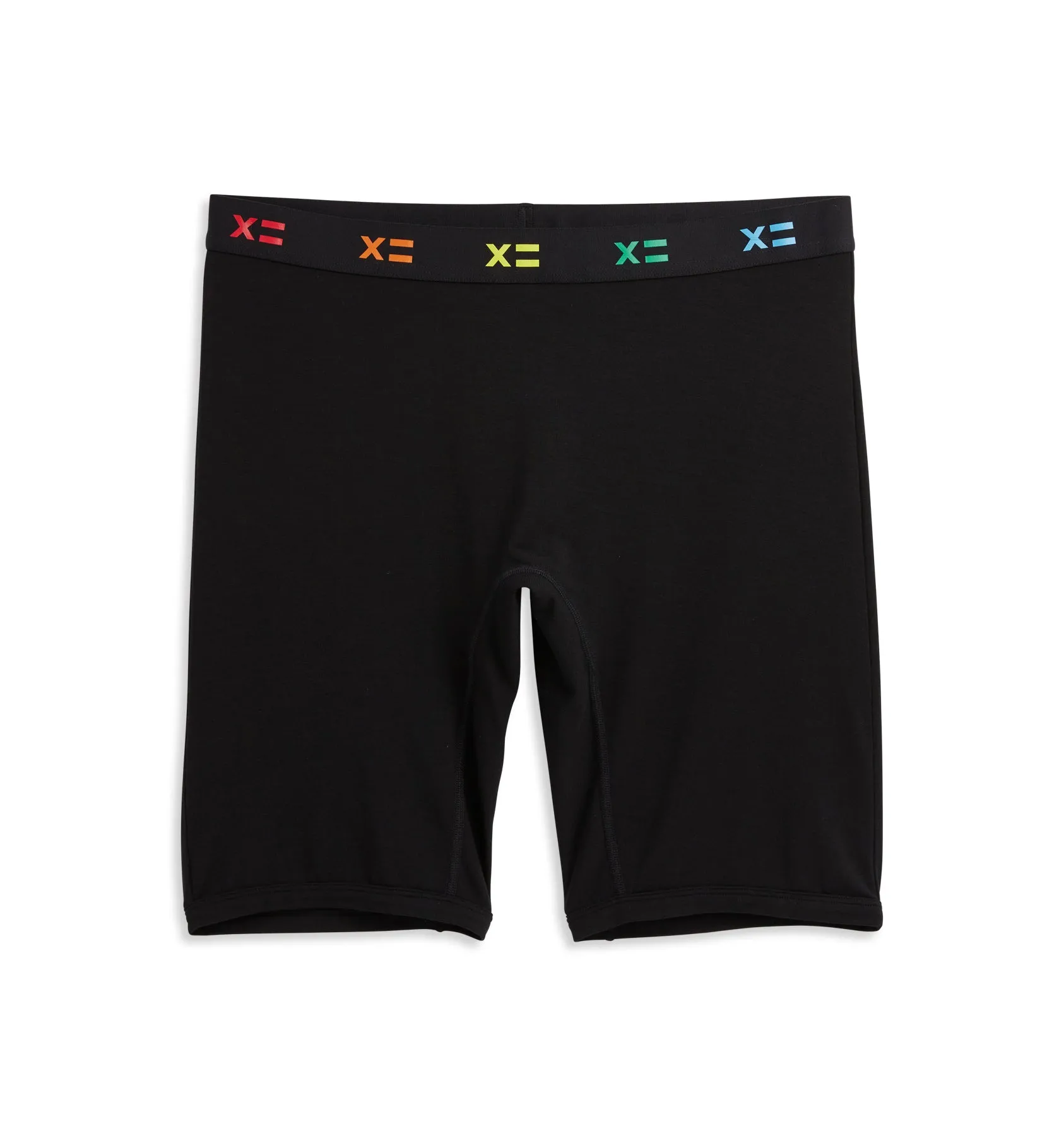 9" Boxer Briefs - TENCEL™ Modal Black X= Rainbow