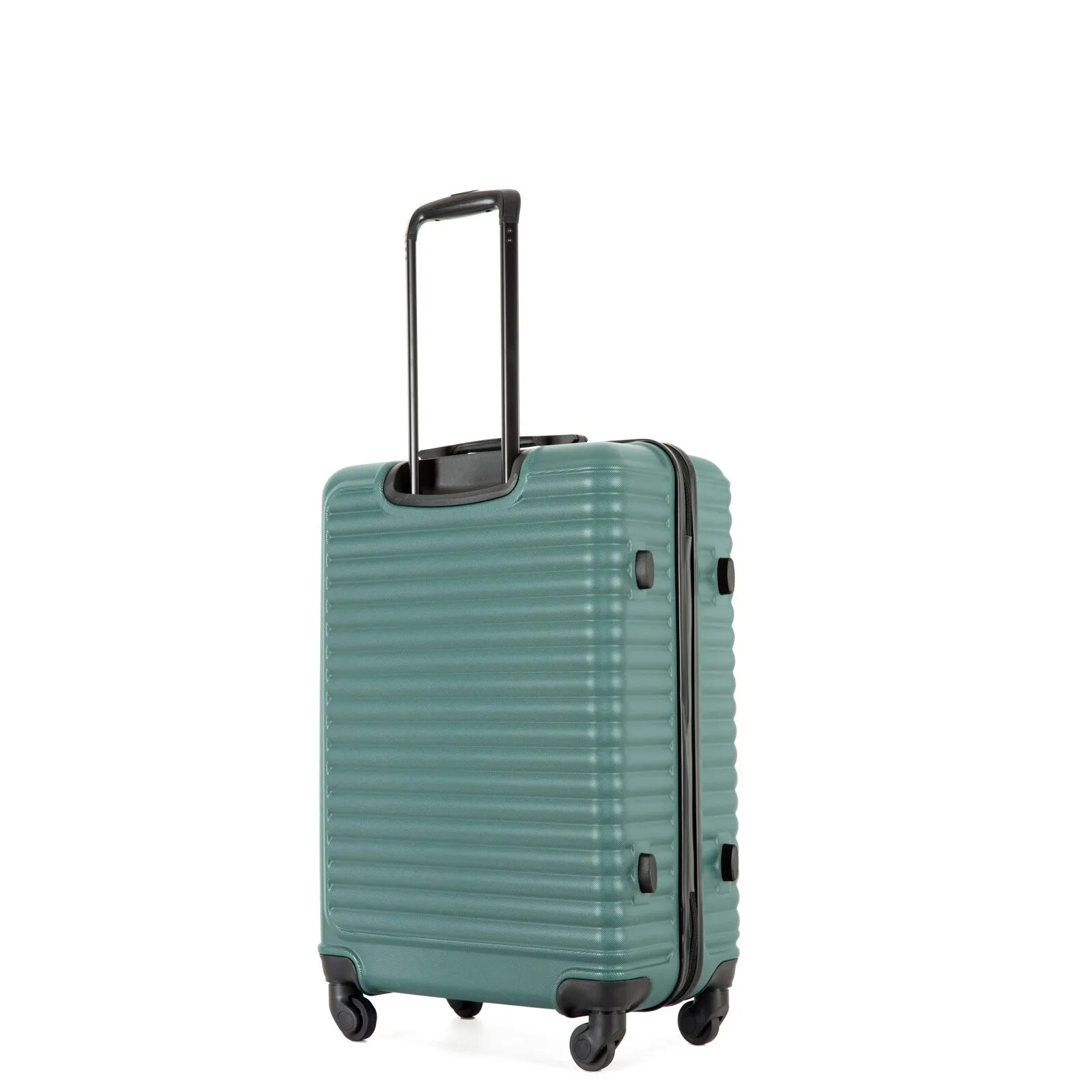 ABS 3 Piece Luggage Sets with TSA Lock and 2 Hooks, (20/24/28) Lightweight Suitcase with Spinner Wheels and Adjustable Pull Rod