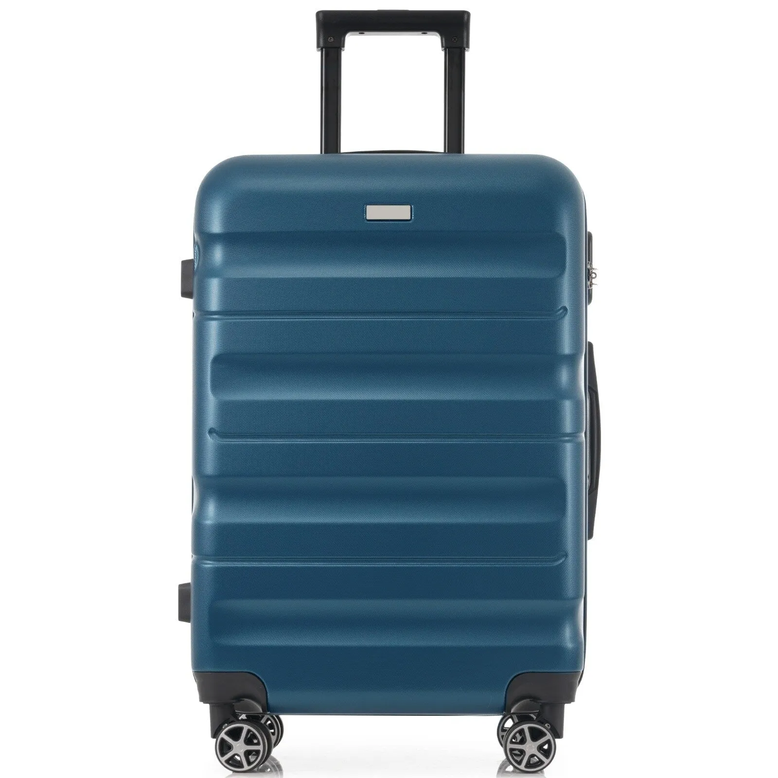 ABS Hardshell 6-Piece Luggage Set with Spinner Wheels and Combination Lock (12/14/16/20/24/28) Inch
