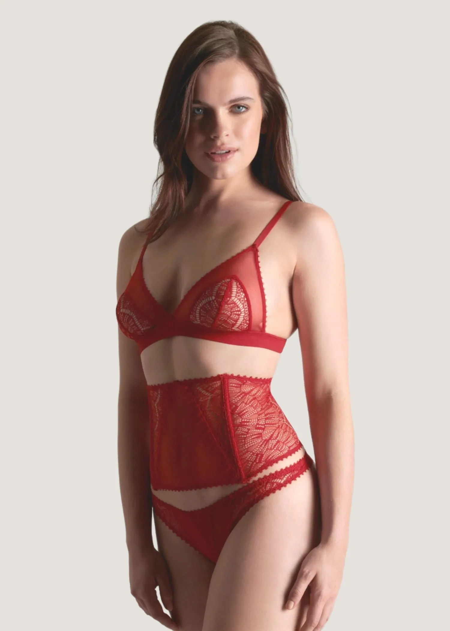 Accroche Coeur Triangle Bra (Red)