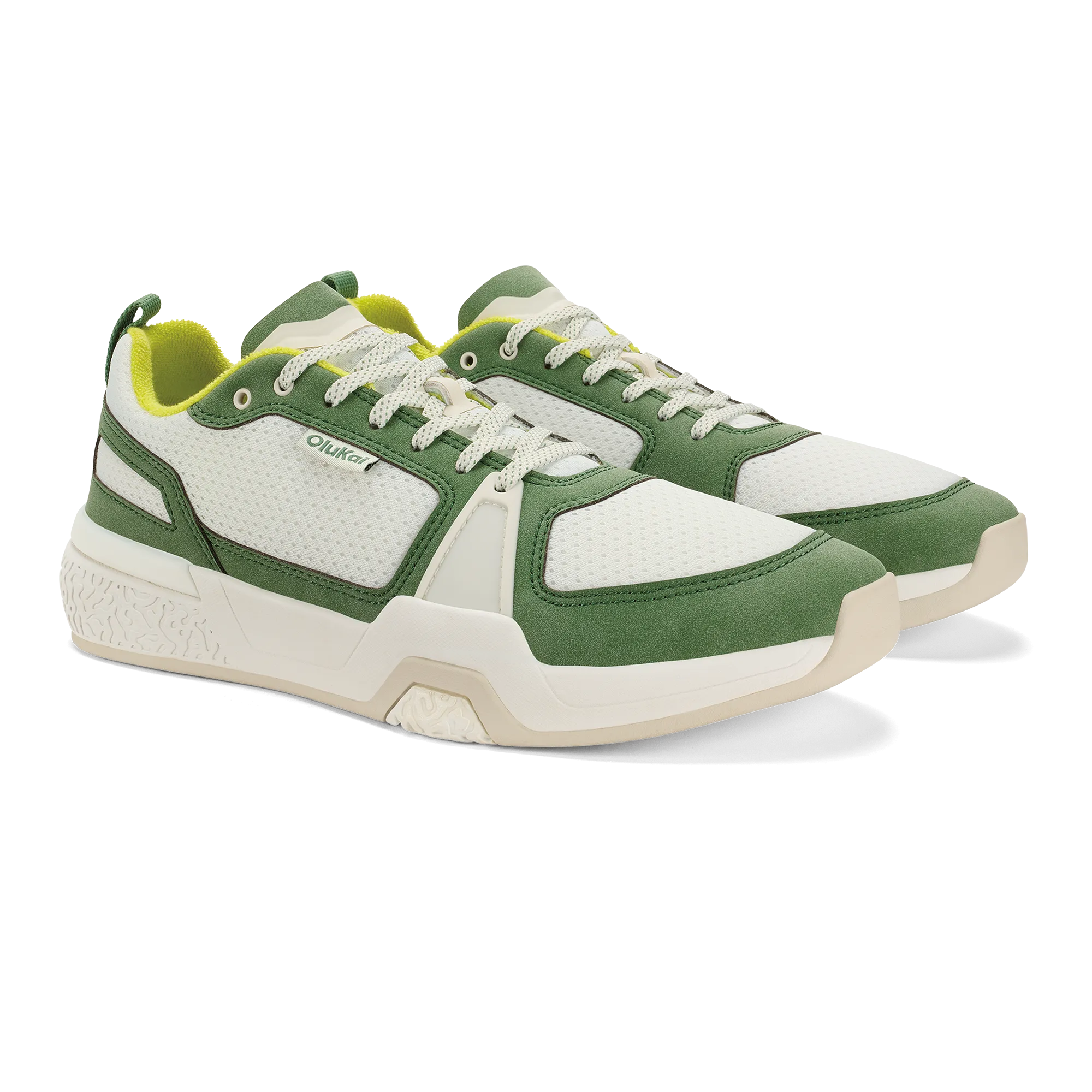 'Anau - Bright White / Leaf