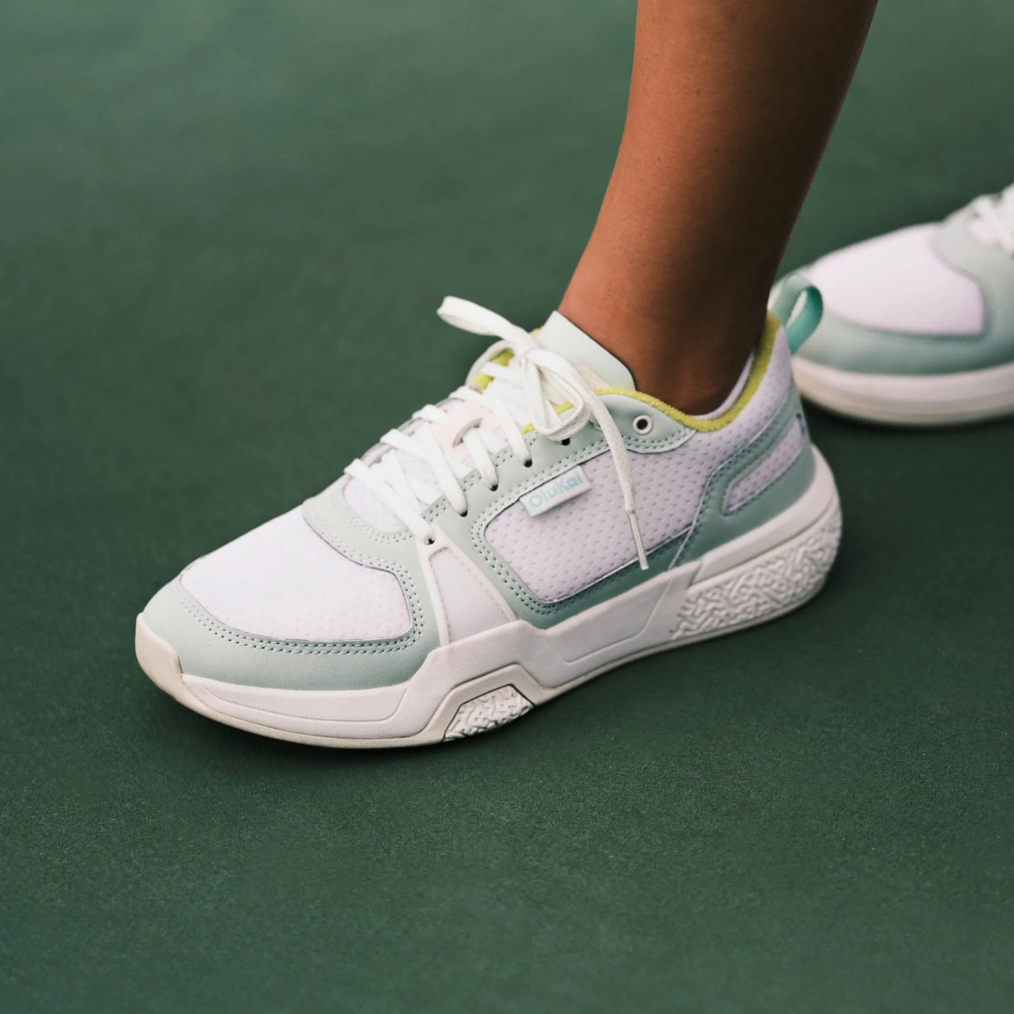 'Anau - Bright White / Pale Mint