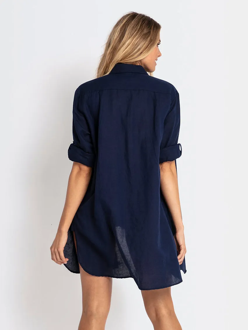 Azura Button Shirt Cover Up