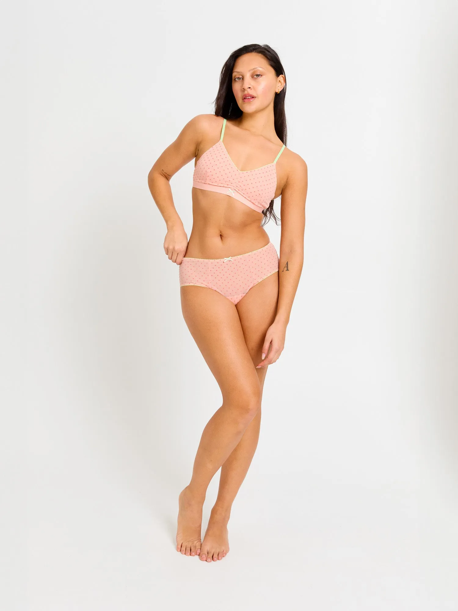 Boudoir Hi Waist Brief Moderate Bud Pink