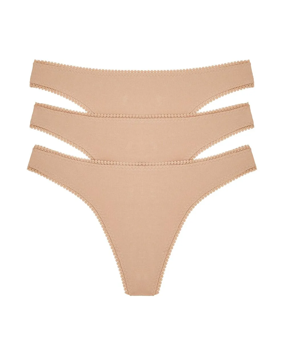 Cabana Cotton Hip G Thong 3 Pack