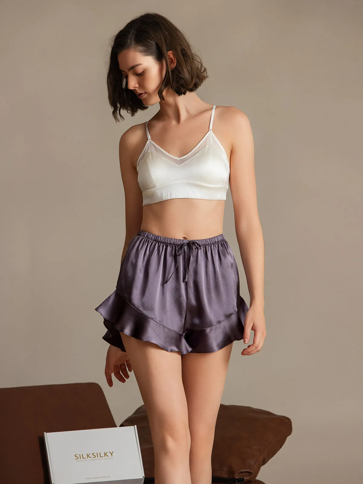 Clearance -Pure Silk Classic Women's Sleep Shorts