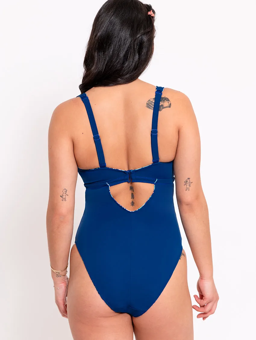 Curvy Kate Mykonos Reversible Plunge One Piece Swimsuit