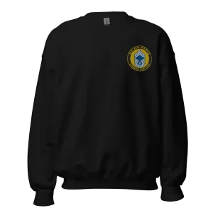 Custom US Air Force Ranks, Insignia Airman For Life Embroidered Unisex Sweatshirt