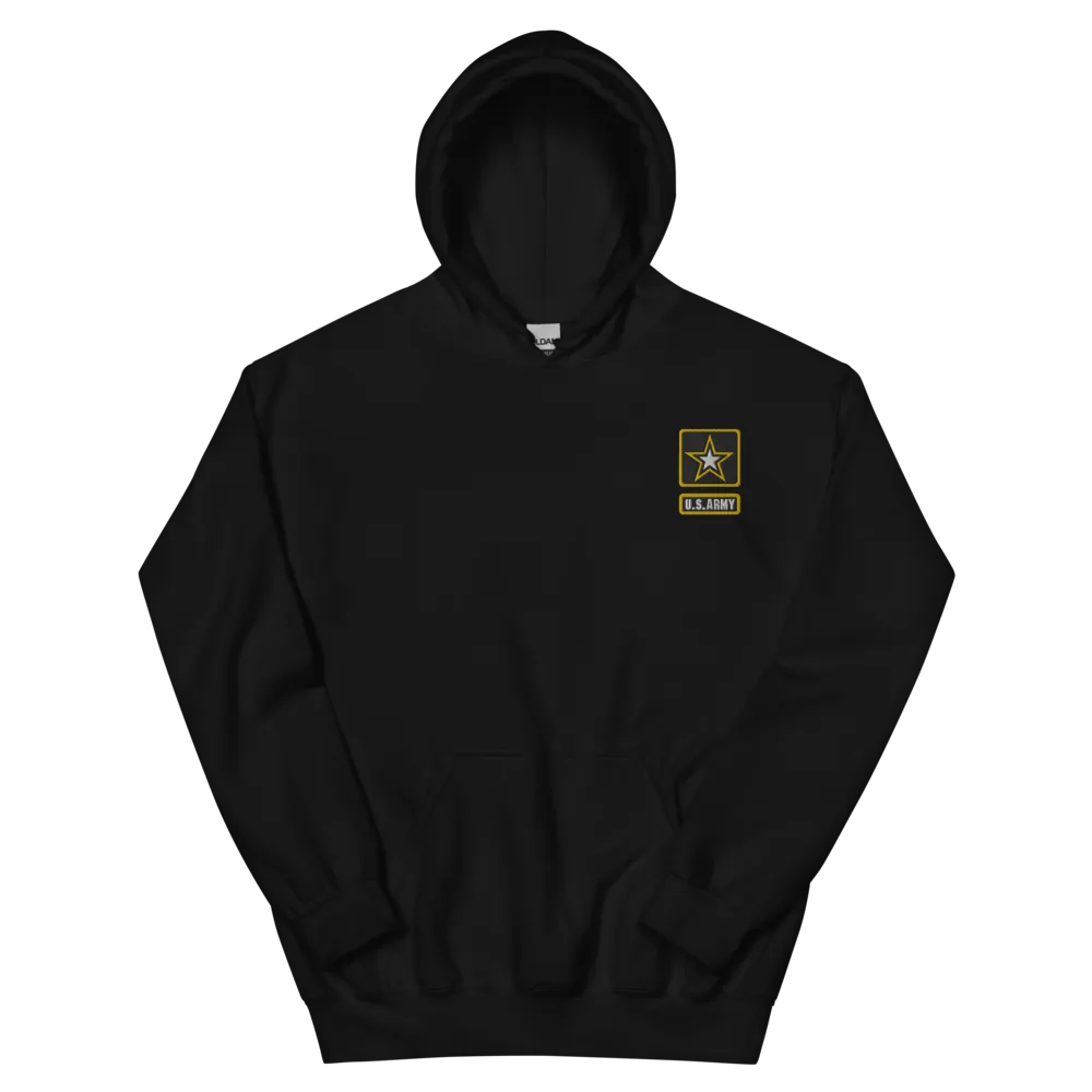Custom US Army Ranks, Insignia Core Values Embroidered Unisex Hoodie