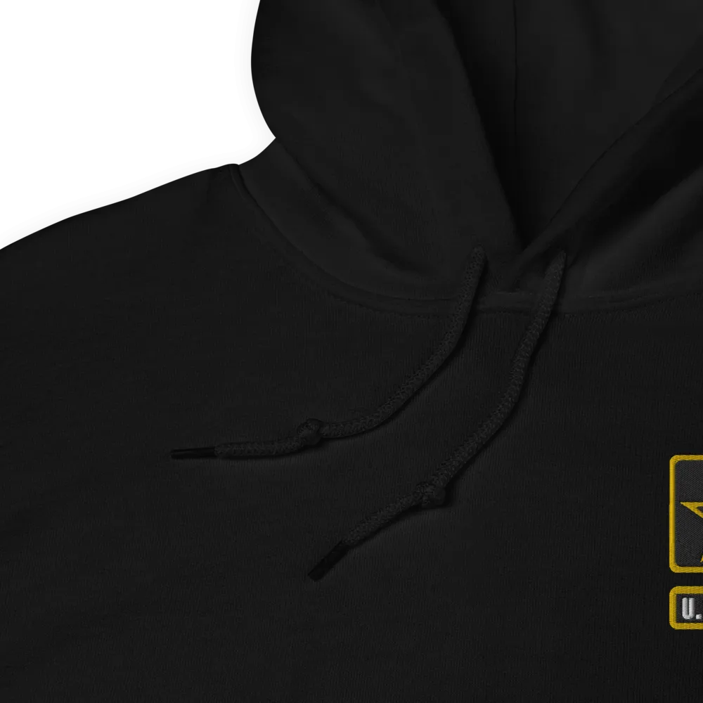 Custom US Army Ranks, Insignia Core Values Embroidered Unisex Hoodie