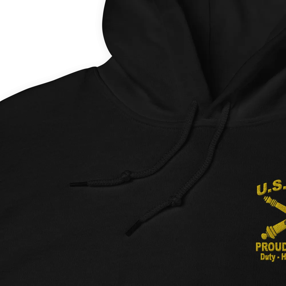 Custom US Army Ranks, Insignia Core Values Embroidered Unisex Hoodie