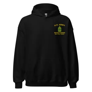 Custom US Army Ranks, Insignia Core Values Embroidered Unisex Hoodie