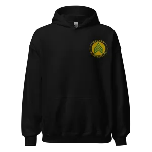 Custom US Army Ranks, Insignia Soldier For Life Embroidered Unisex Hoodie