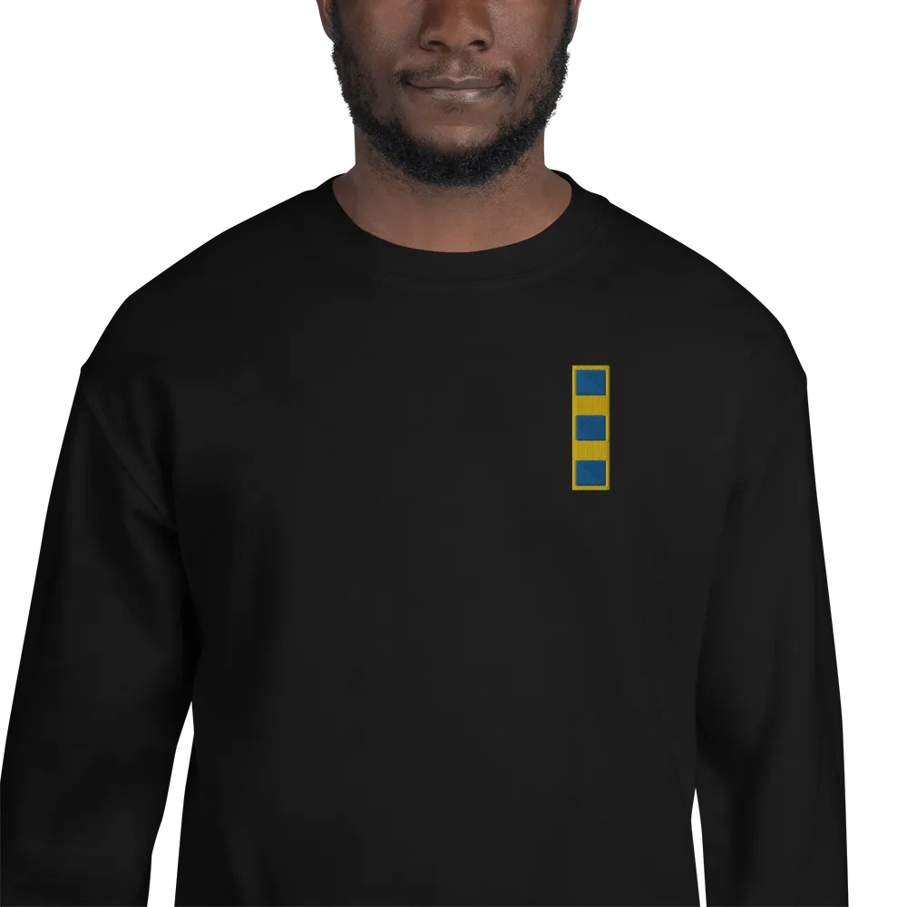 Custom US Navy Ranks, Insignia Embroidered Unisex Sweatshirt