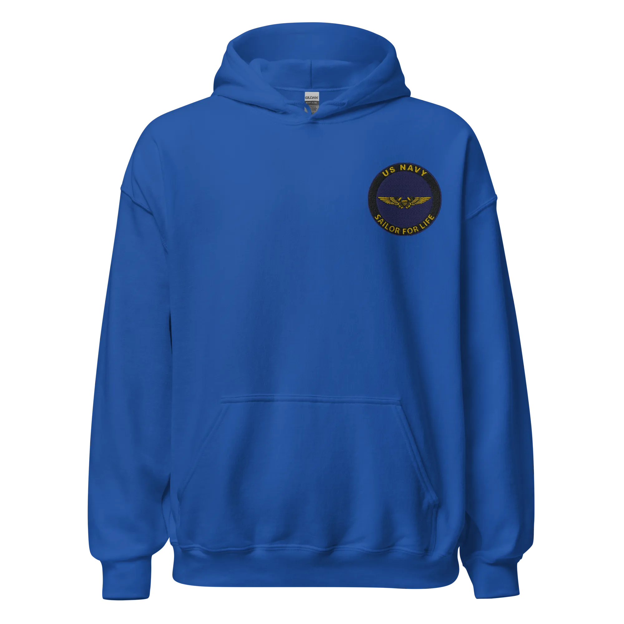 Custom US Navy Ranks, Insignia Sailor For Life Embroidered Unisex Hoodie