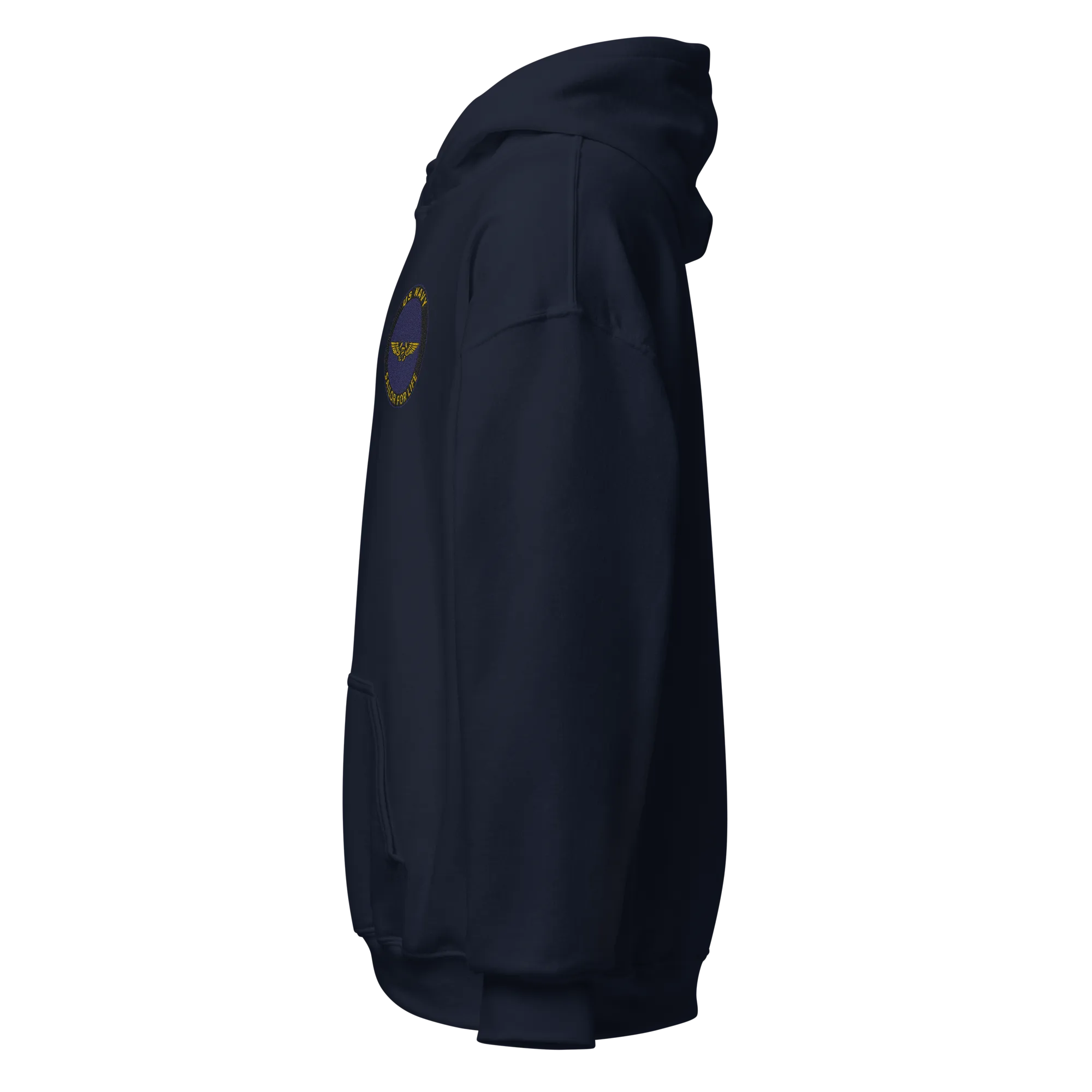 Custom US Navy Ranks, Insignia Sailor For Life Embroidered Unisex Hoodie
