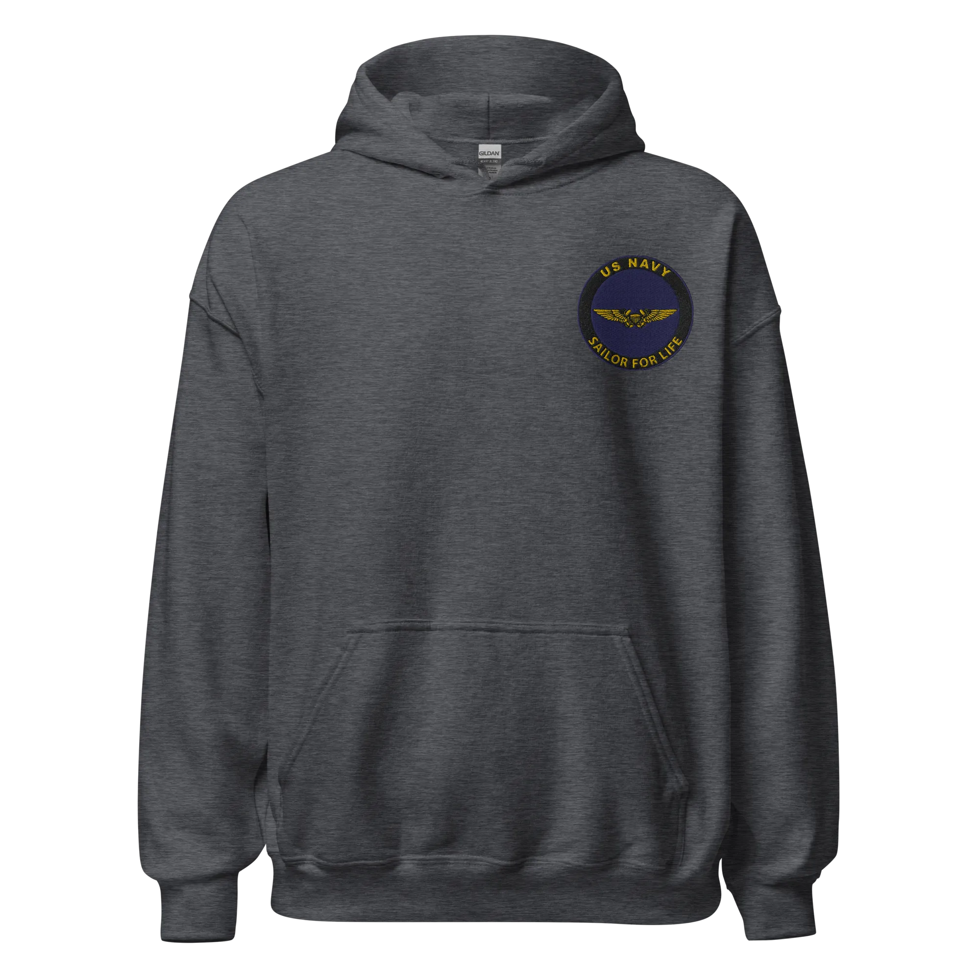 Custom US Navy Ranks, Insignia Sailor For Life Embroidered Unisex Hoodie