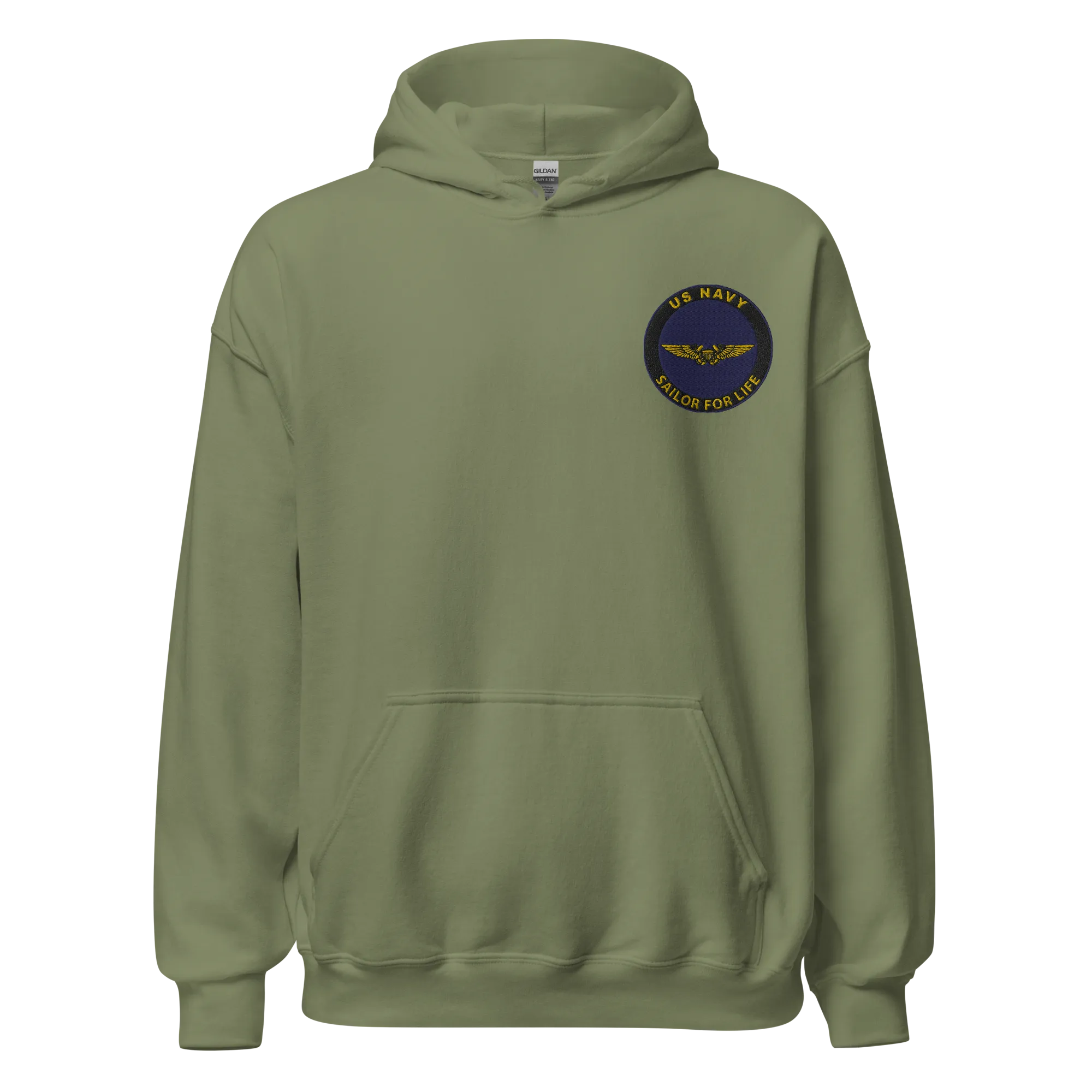 Custom US Navy Ranks, Insignia Sailor For Life Embroidered Unisex Hoodie