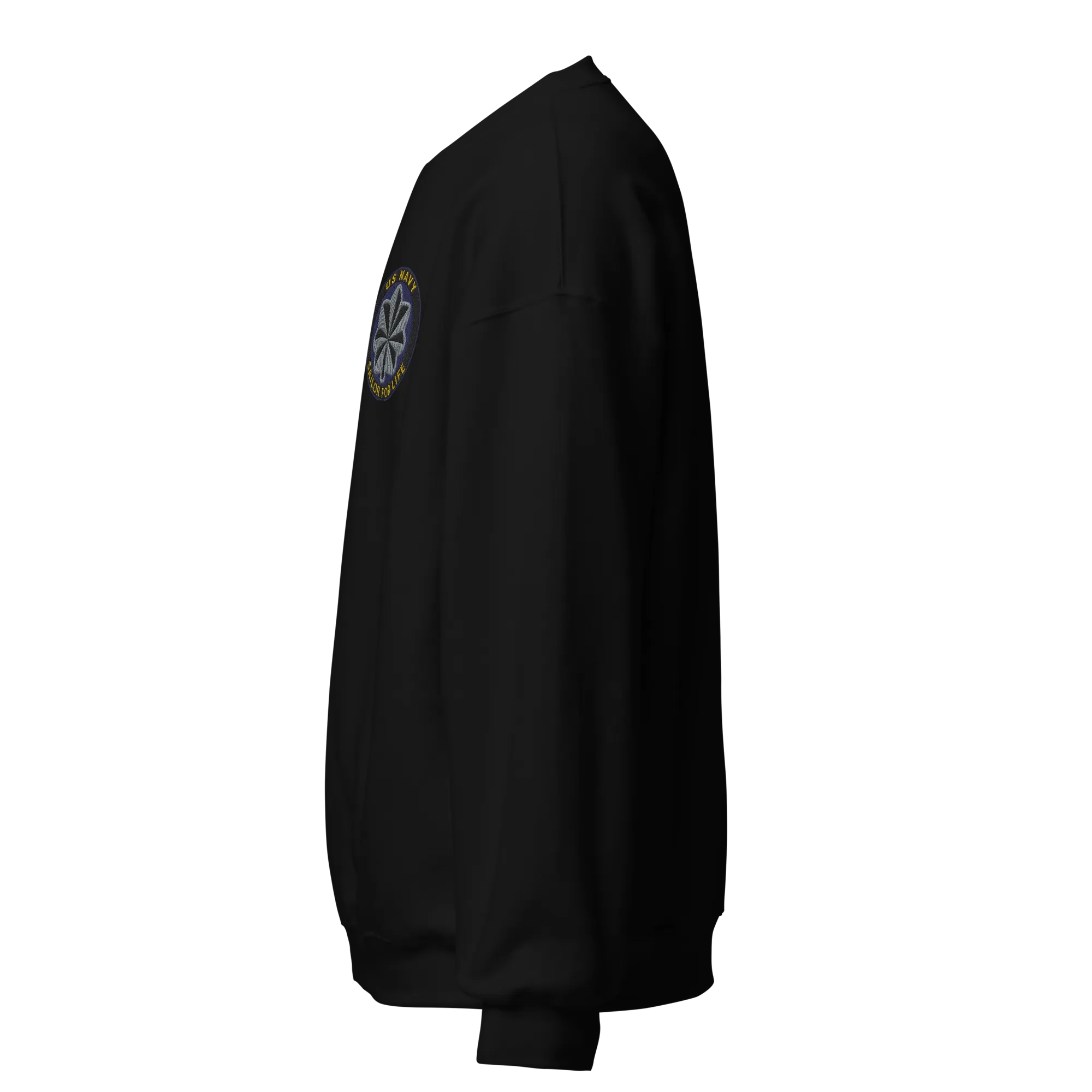 Custom US Navy Ranks, Insignia Sailor For Life Embroidered Unisex Sweatshirt